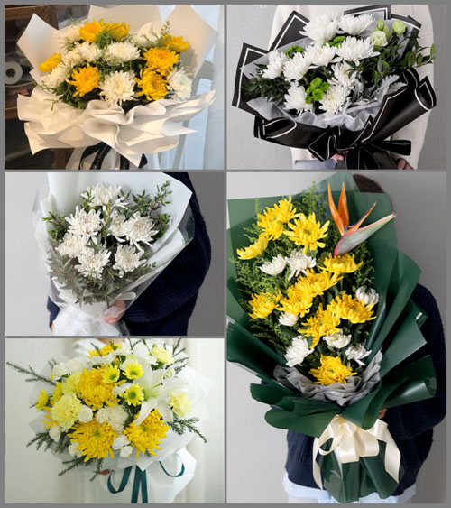 四川德阳绵竹市汉旺镇白事花束代送